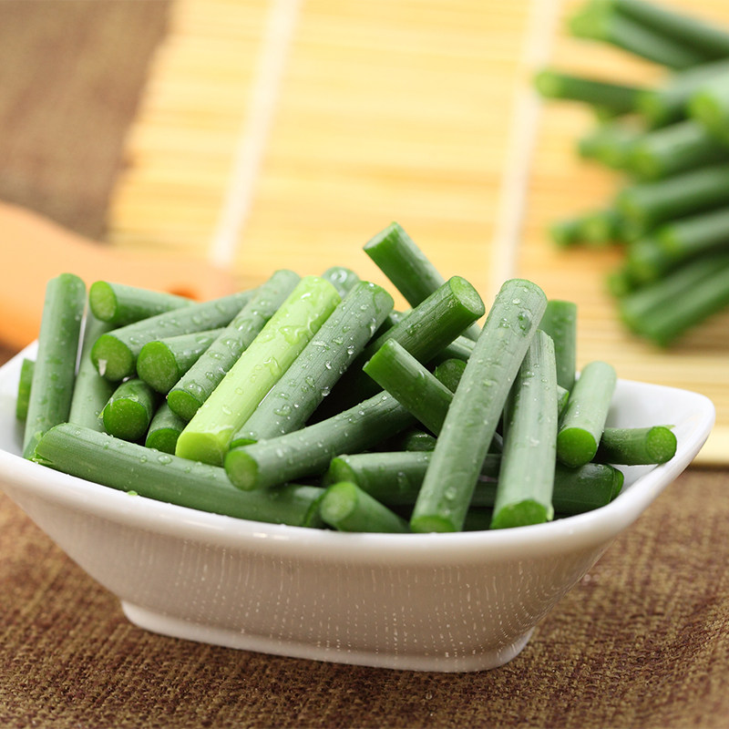 新蒜薹 密云农家种新蒜毫 新蒜苔 青蒜蒜苗新鲜蔬菜蒜薹炒肉350克