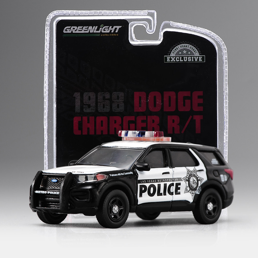 绿光 1/64 合金汽车模型 2020福特探险者lapd拦截警车 限定警车
