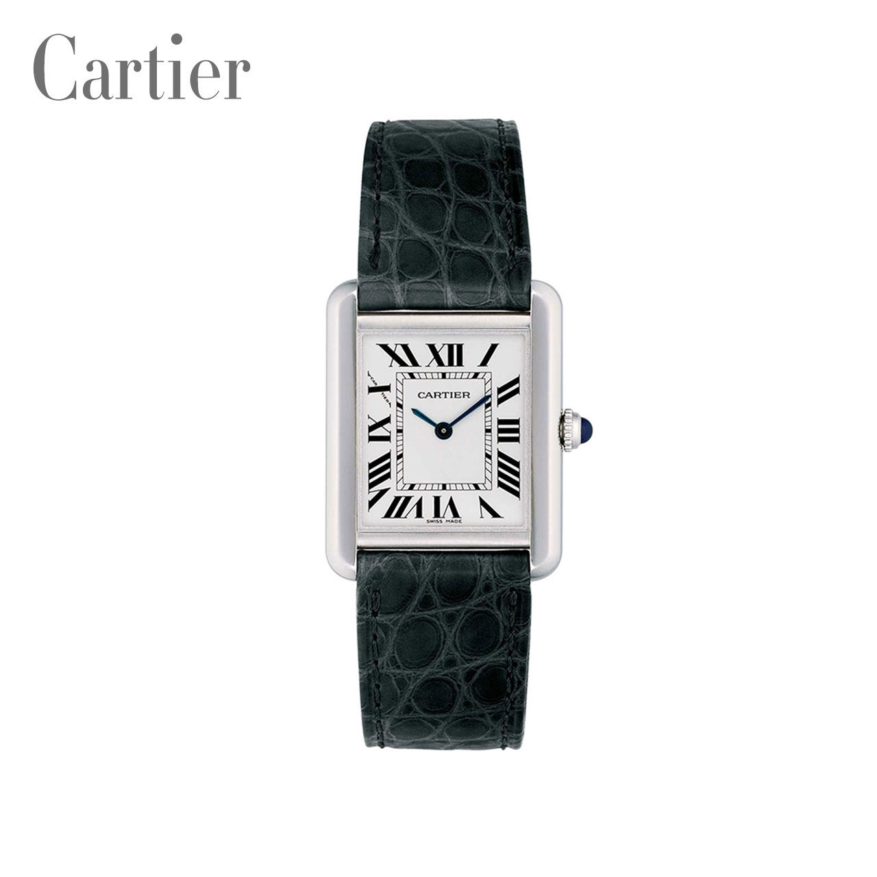【99新】未使用 卡地亚 tank系列 石英女表 w5200005