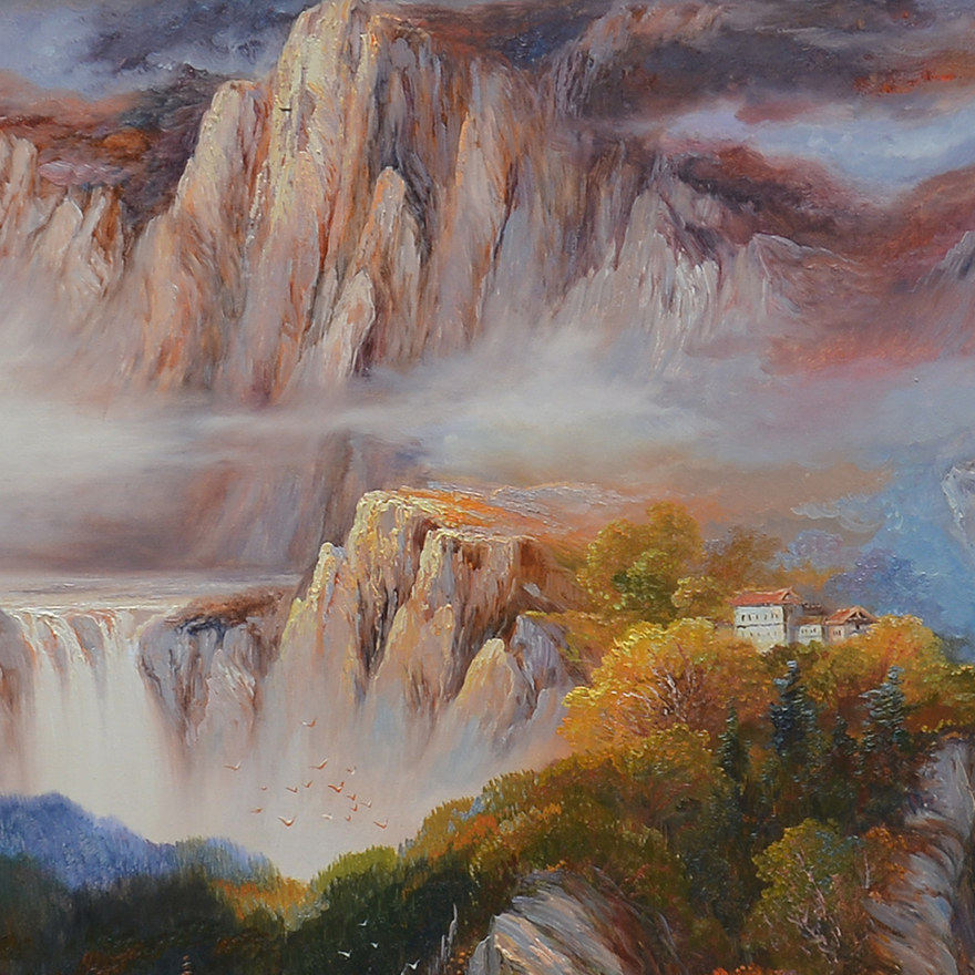 唐建刚110x280《云海山》a 学院新秀 【红蜓艺术】