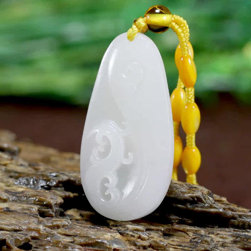 省级玉雕大师李俊杰作品 和田玉挂件 仿古凤10.61克