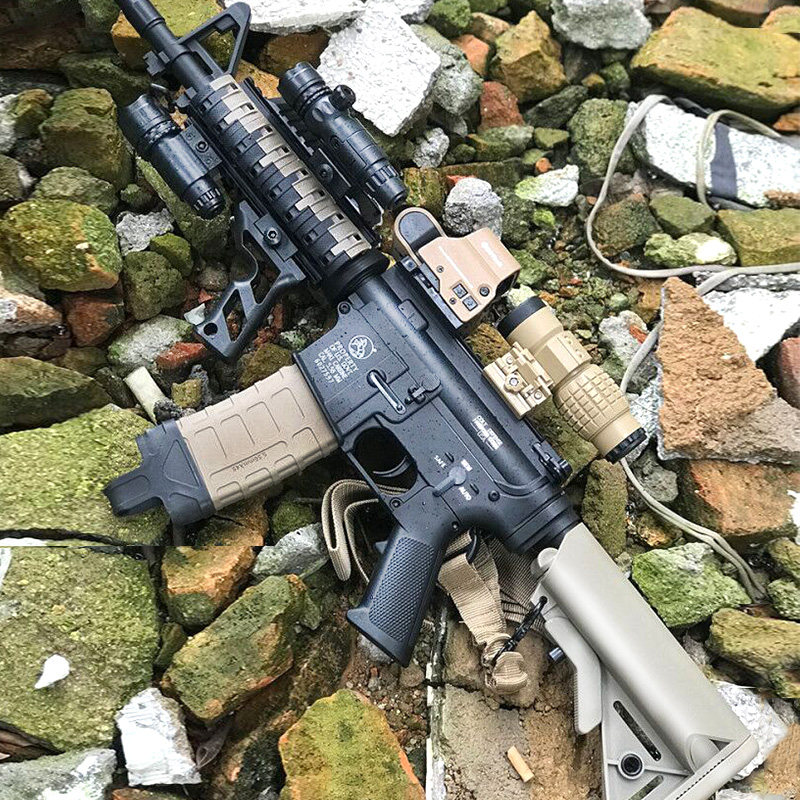 锦明8代水弹枪m416尼龙改装j8电动连发9代水蛋吃鸡装备儿童玩具枪