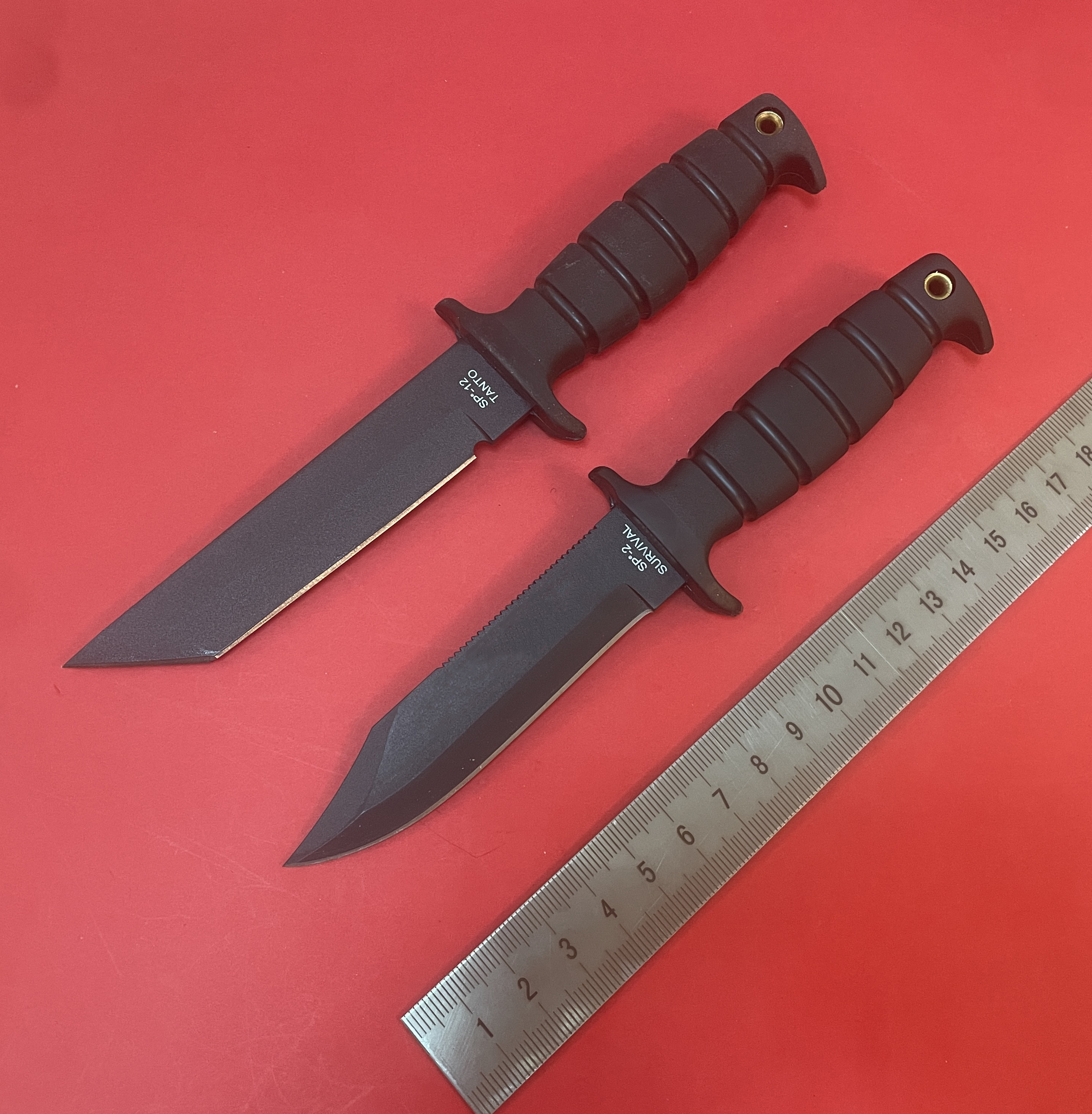 美国进口ontario安大略sp12求生户外工具生存刀野外露营随身直刀