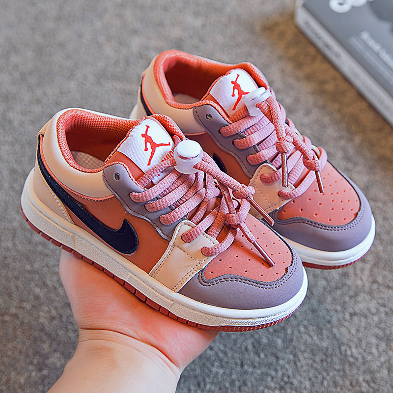 aj女童鞋子儿童2022春秋新款男童软底篮球鞋学生鞋秋季aj童鞋板鞋