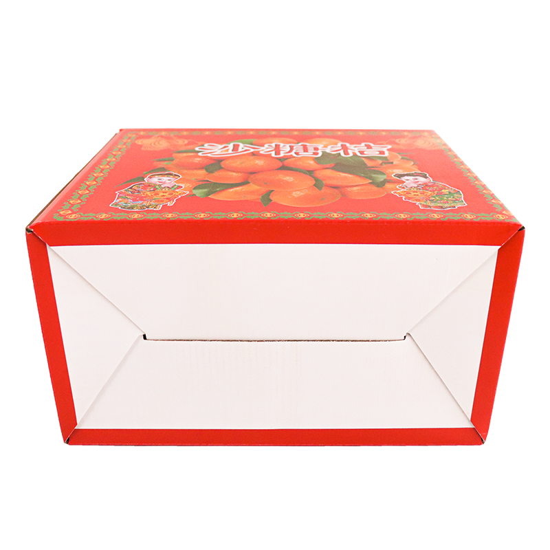 海洪手提礼品包装盒彩色覆膜水果纸箱砂糖橘橙子高档礼盒定制定做