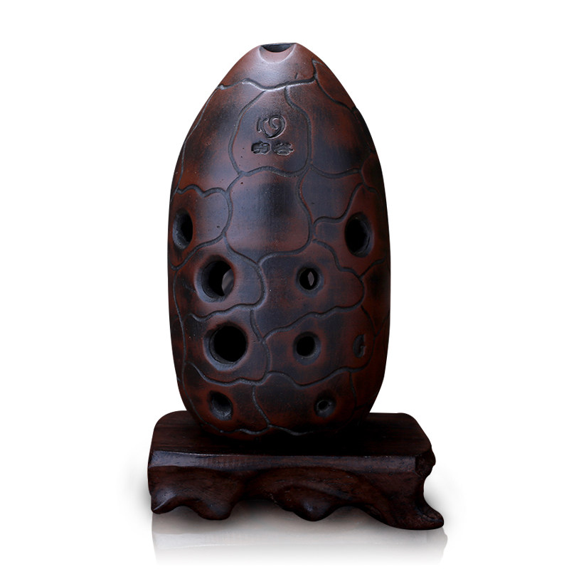 专业10孔埙十孔双腔笔筒空谷埙演奏埙g调f调学生成人初学乐器陶埙