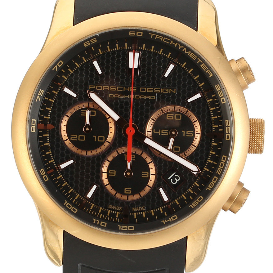 【9.5新】18k金保时捷设计自动男表