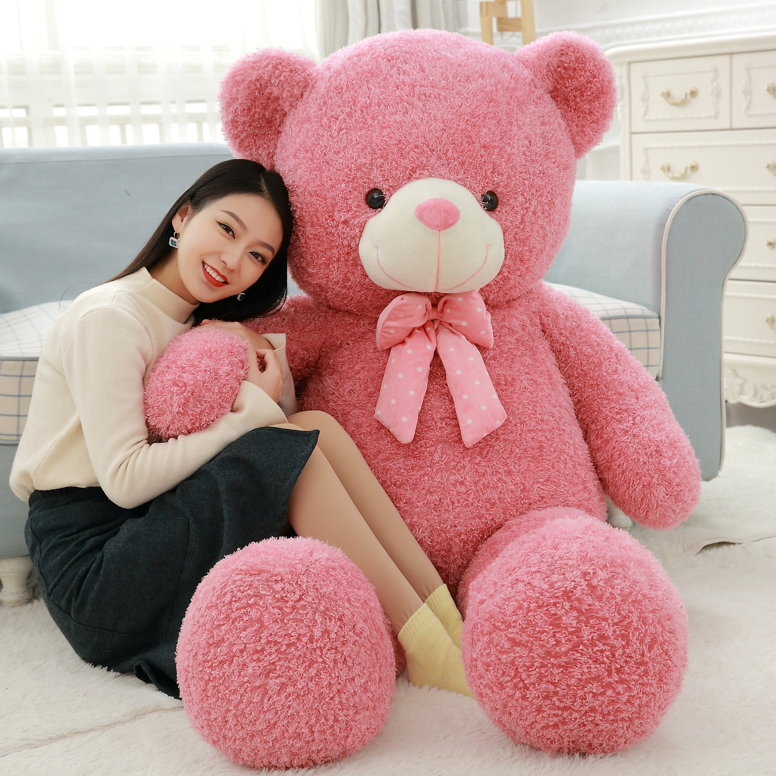 大熊猫毛绒玩具泰迪熊公仔抱抱熊娃娃特大号女孩生日礼物睡觉抱枕