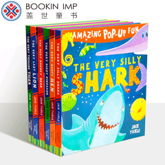 英文原版进口The very silly shark儿童立体3D启蒙绘本书6本一套
