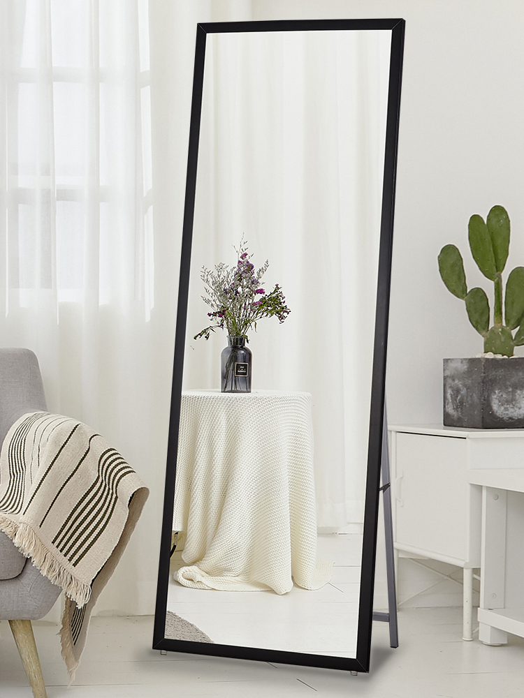 全身镜女生试衣全身镜女服装店支架落地镜拍照家用镜子挂壁镜子