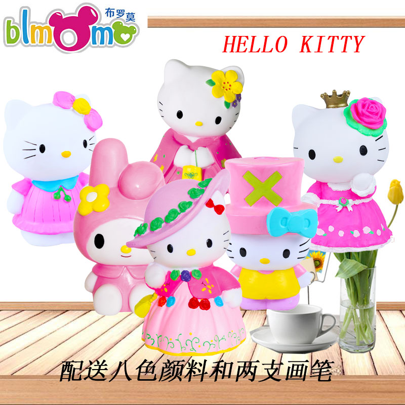 Hello kitty 摔不坏石膏娃娃白胚 搪胶彩绘涂鸦石膏娃娃存钱罐在类目 玩具/童车/益智/积木/模型, 手工制作/创意DIY, 白模填色/模具彩绘中 - 来自Buy2taobao.com提供专业的淘宝代购服务