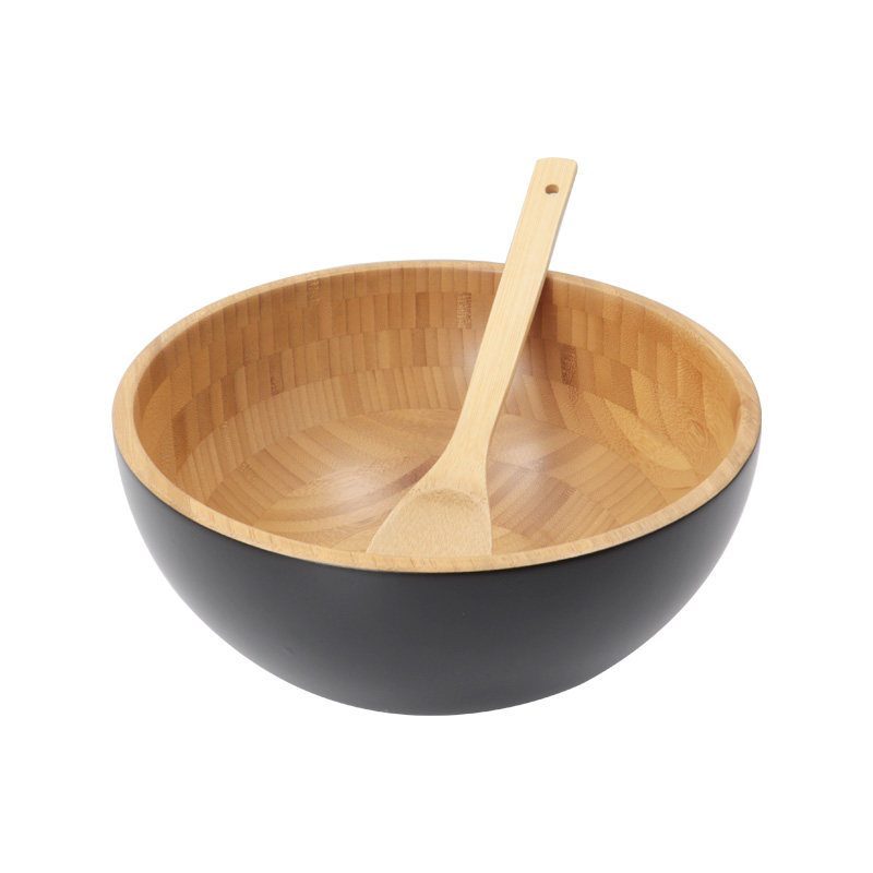 中药碗儿沙窝竹子木盆碗天然漆调日式大面面膜碗