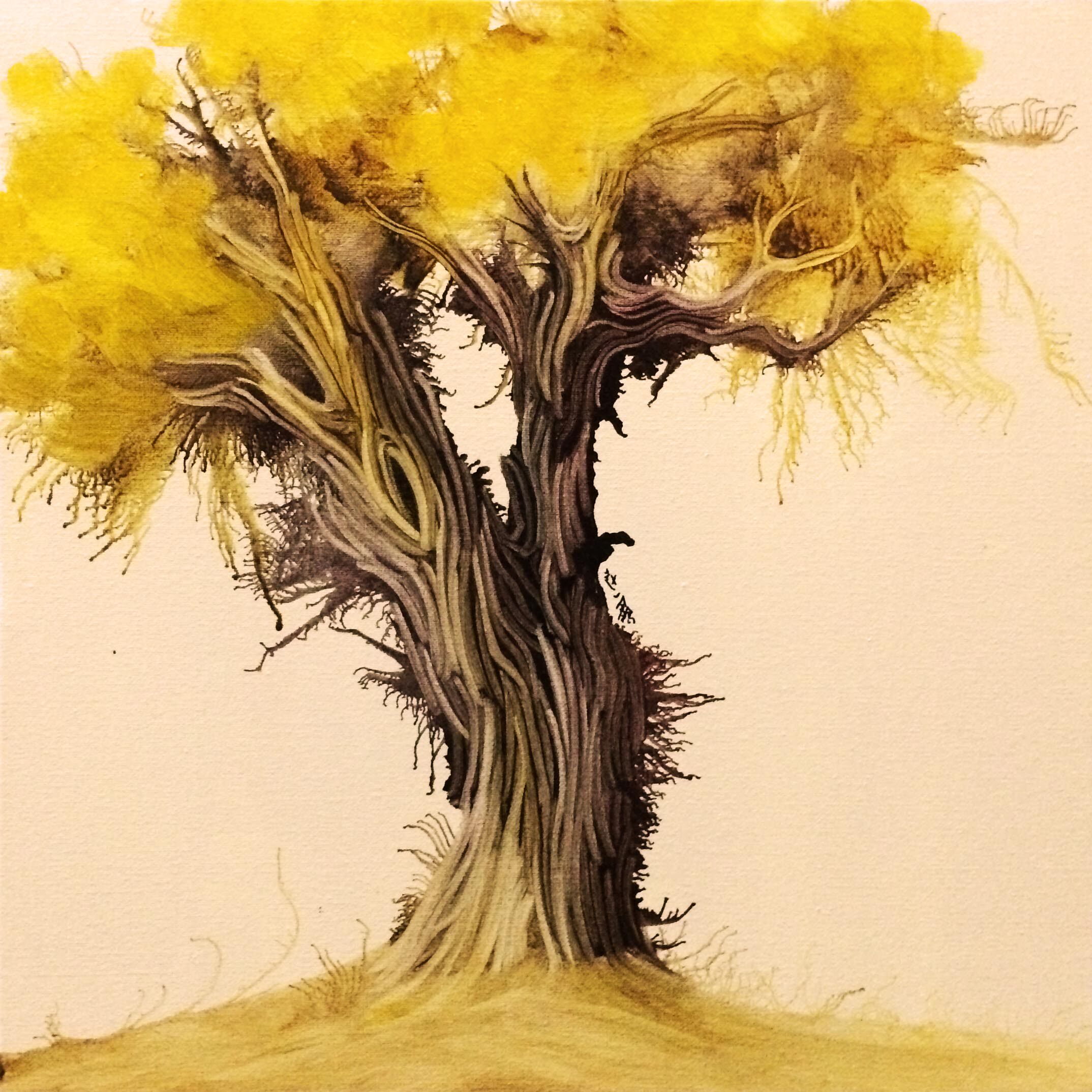 赵一鑫油画作品《胡杨林系列》