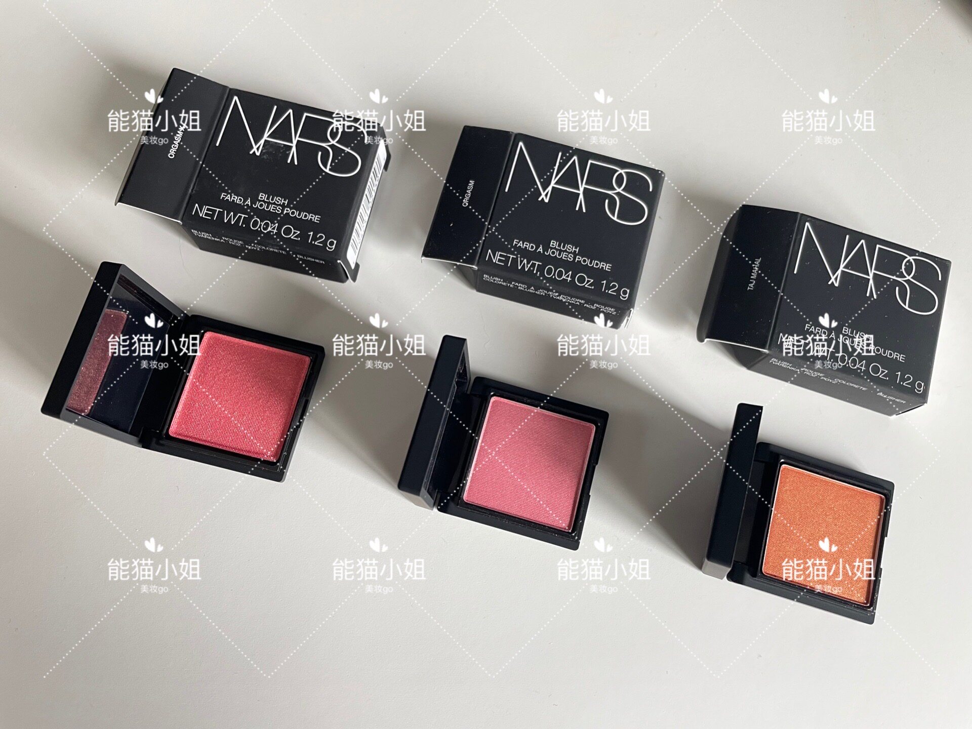 现货泰国专柜nars纳斯腮红中小样高潮orgasm泰姬陵sex appeal