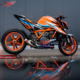 KTM DUKE1290超级公爵改装贴纸贴花全车保护贴膜版画防水贴画拉花