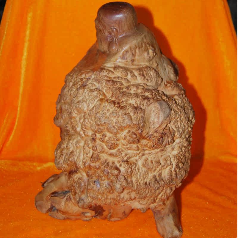 天然随型酸梨木弥勒佛根雕