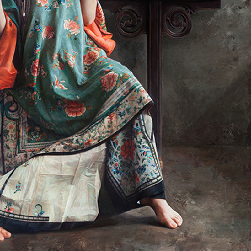 【即拍即得】 王明月 《闻雀》 | 综合版画 | 当代实力画家