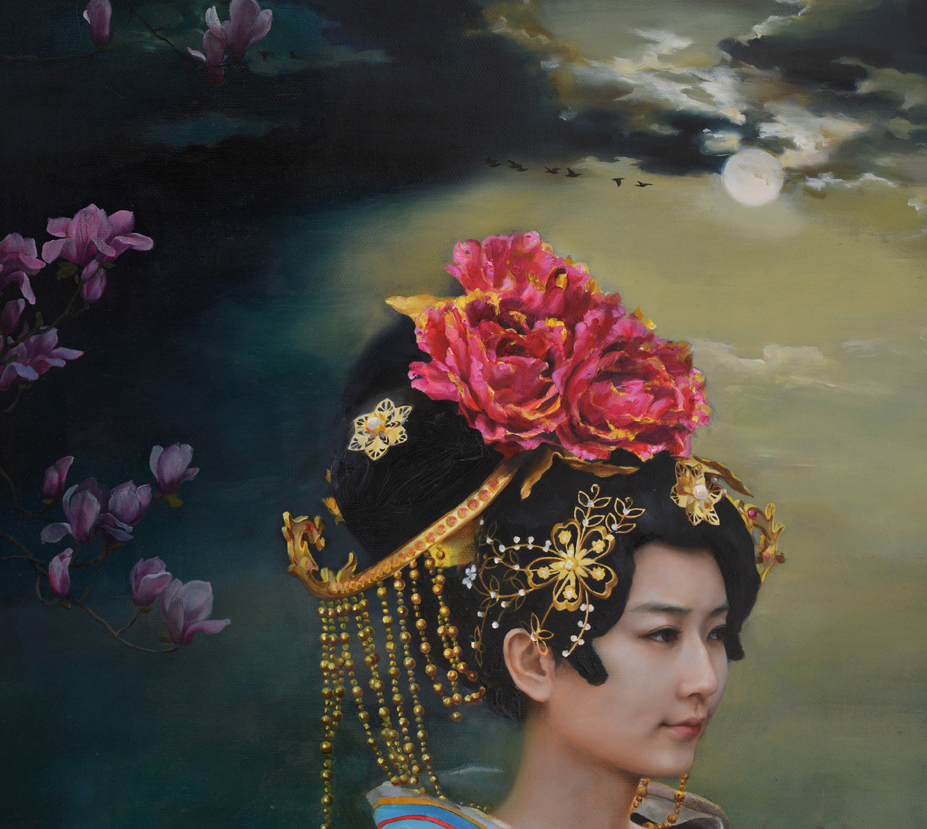 谭云川《琦罗香》|布面油画|副研究员|作品被多家机构收藏