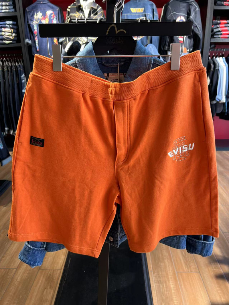 evisu福神男潮牌大m字母印花宽松卫裤短裤五分裤 405sl