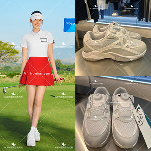 Wangle女士高尔夫球鞋24夏季新款百搭休闲时尚运动BOA厚底增高