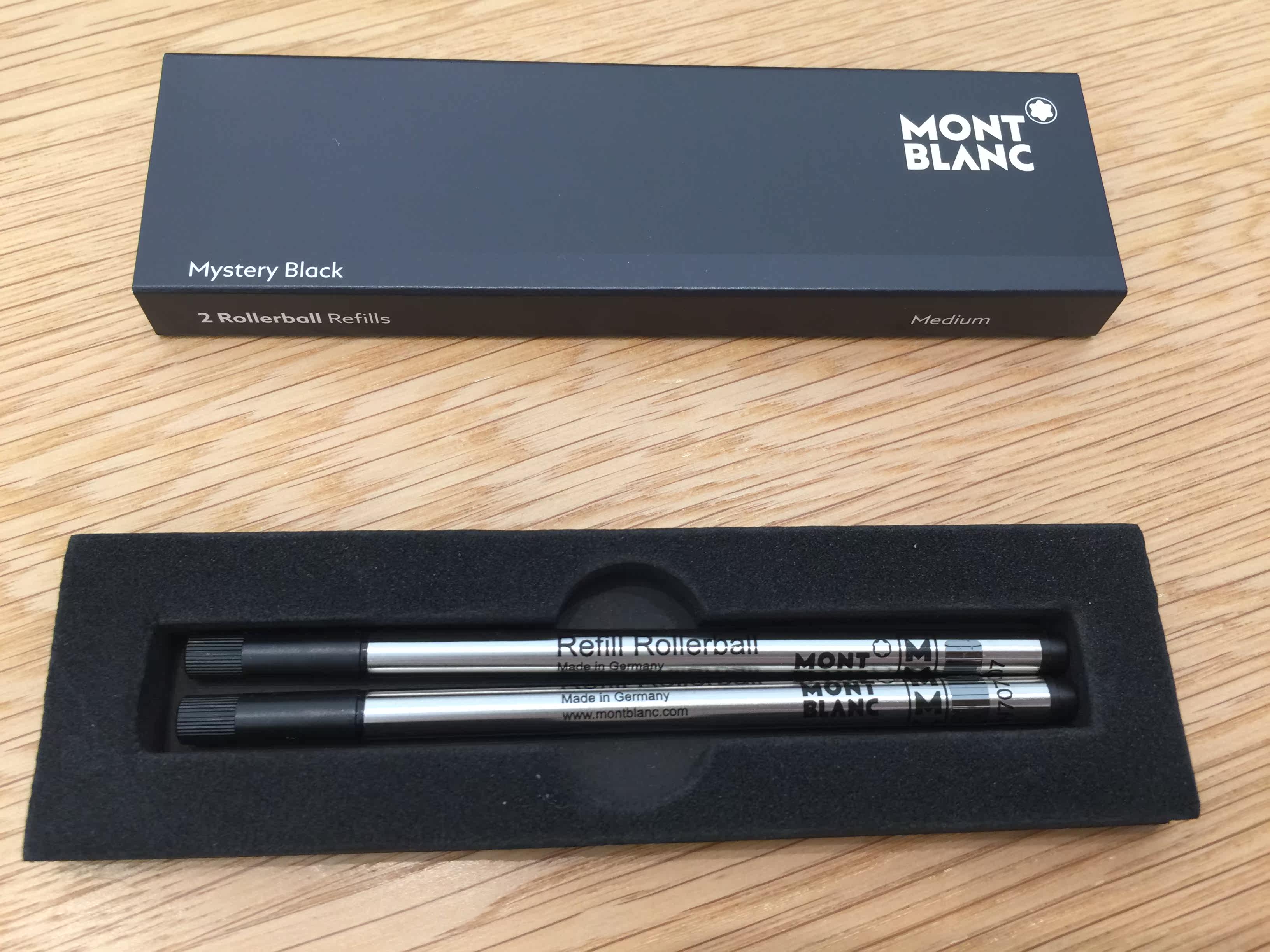 montblanc万宝龙refill rollerball m黑色签字笔芯德国生产原装芯