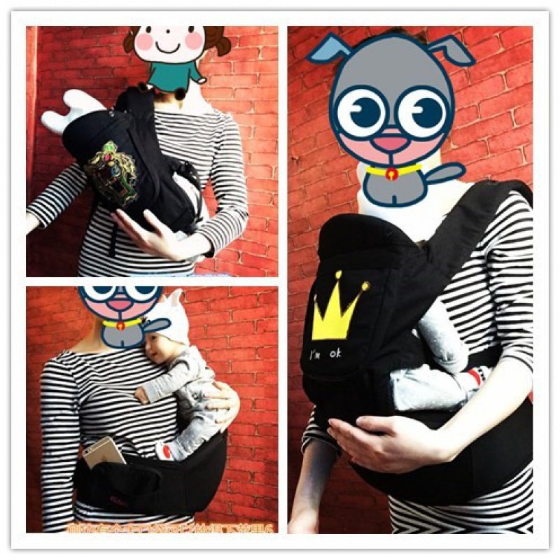 韩国四季多功能纯棉透气宝宝腰凳抱婴儿前抱式背带小孩抱带坐凳潮