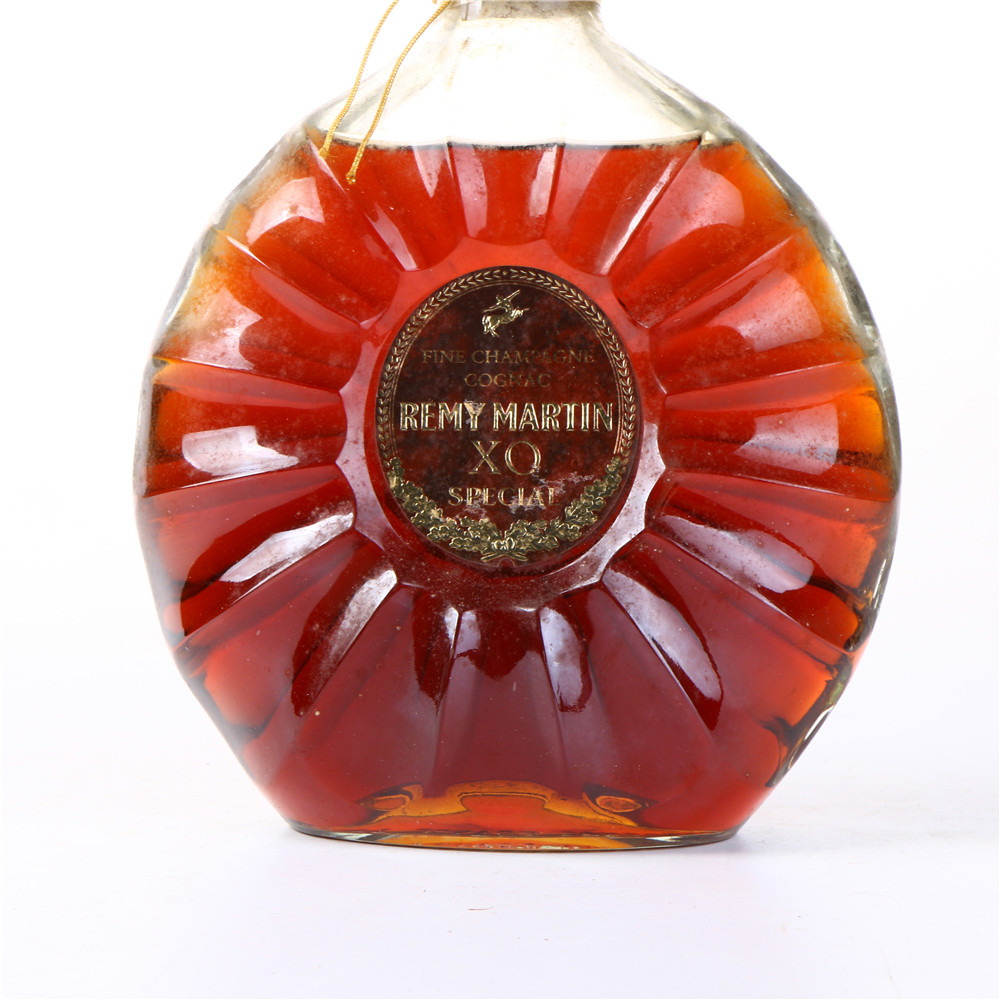 23/80年代2斤装人头马大花xo干邑白兰地40度1000ml老洋酒