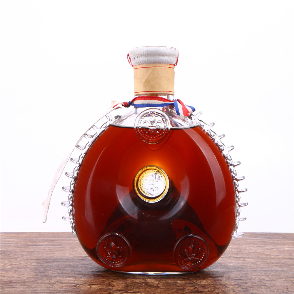 1/70年代塑盒人头马白头路易十三特级干邑白兰地40度700ml老洋酒