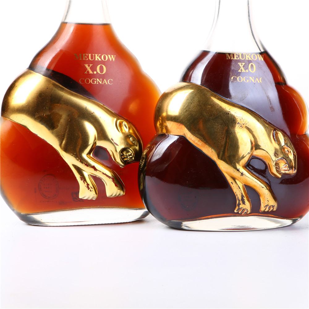 49/90年代墨高金豹xo干邑白兰地40度700ml4瓶老洋酒