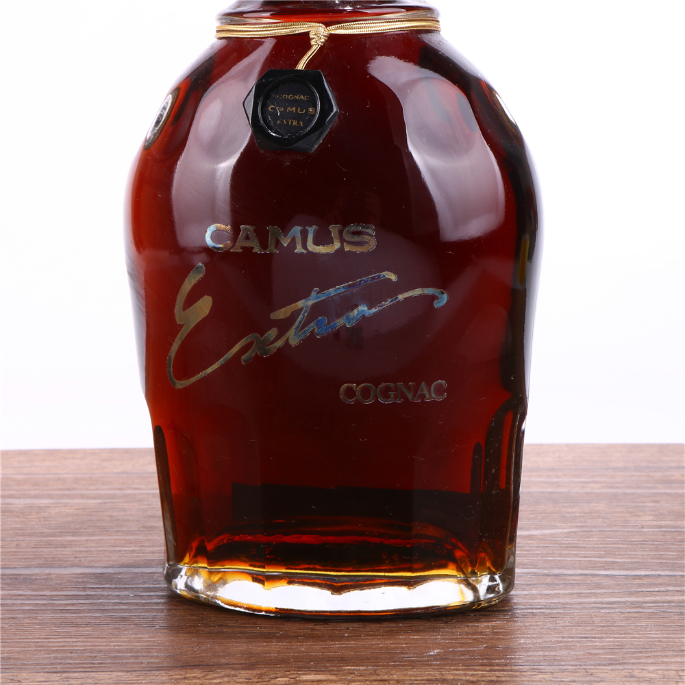 28/90年代初卡慕金花extra特级干邑白兰地 40度700ml老洋酒收藏