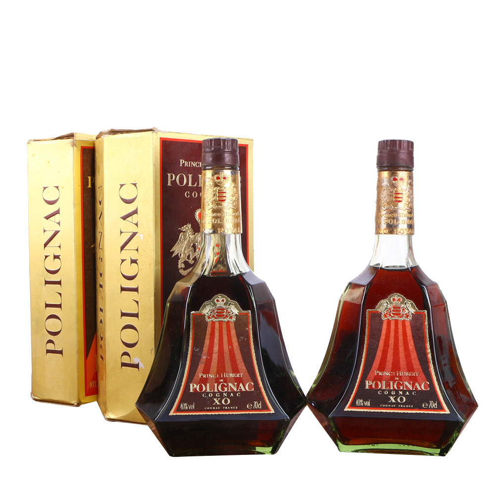 48/80年代初青瓶百利来皇家xo干邑白兰地40度700ml2瓶老洋酒