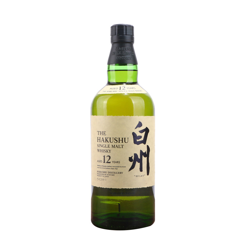 62/三得利白州12年单一麦芽日本威士忌酒43度700ml洋酒收藏