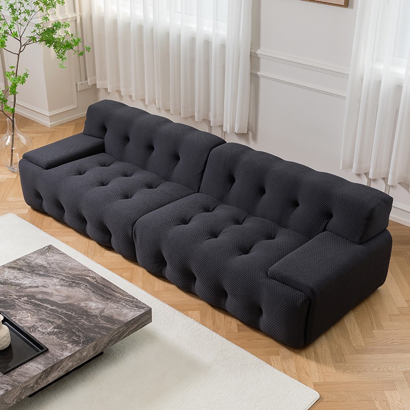 如愿家具/Blogger罗奇堡小户型网红意式极简设计师客厅布艺沙发