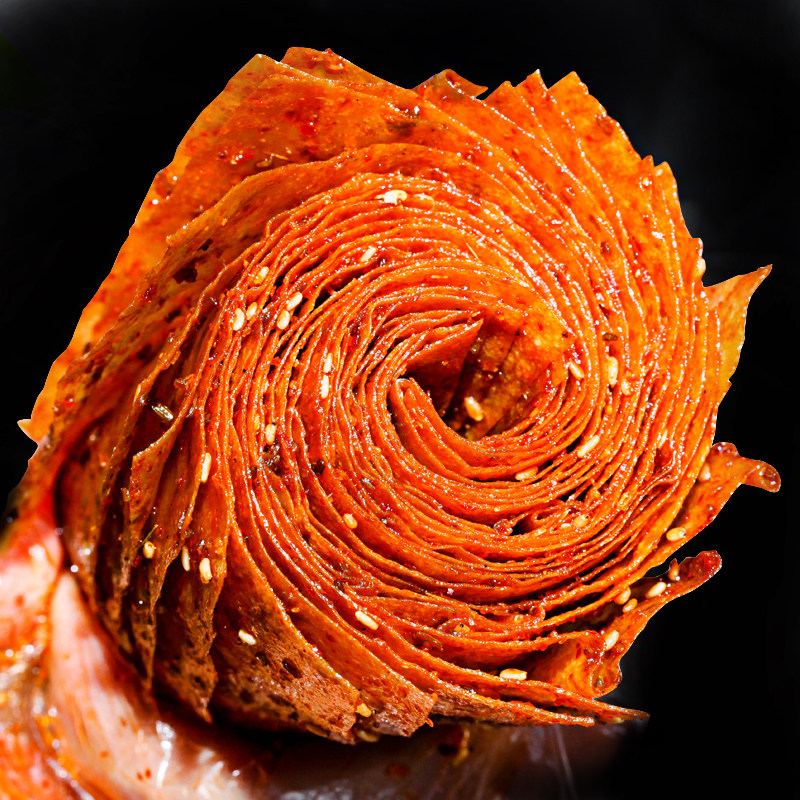 热销辣条豆皮片薄