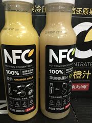 农夫山泉零添加NFC果汁 橙汁 鲜果冷压榨饮料 300ml*6瓶 多省包邮