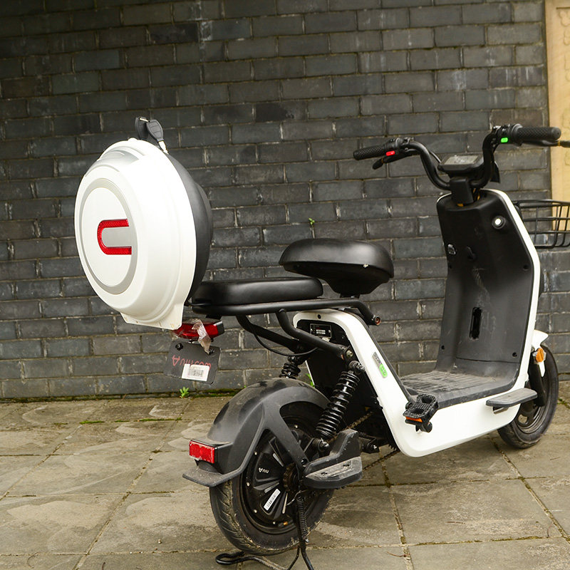 专用小牛电动车g040go60飞碟圆靠背尾箱后备箱储物箱改装配件