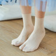 5双装 夏季新品超薄二趾袜分趾丝袜二指马蹄木屐袜子中筒透气凉爽