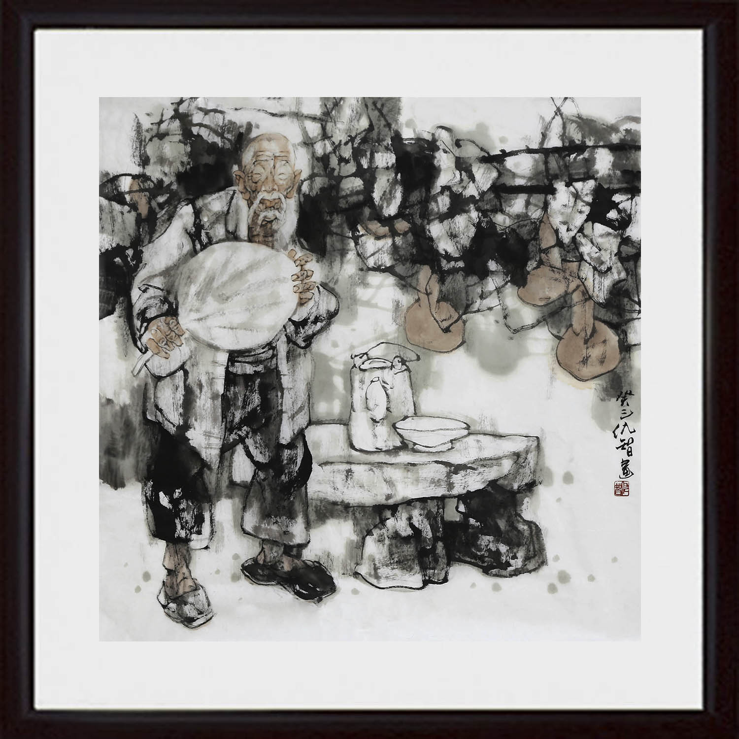 中国水墨画院画家 仇宏志《咏茶》中国美协会员 【墨华斋】12