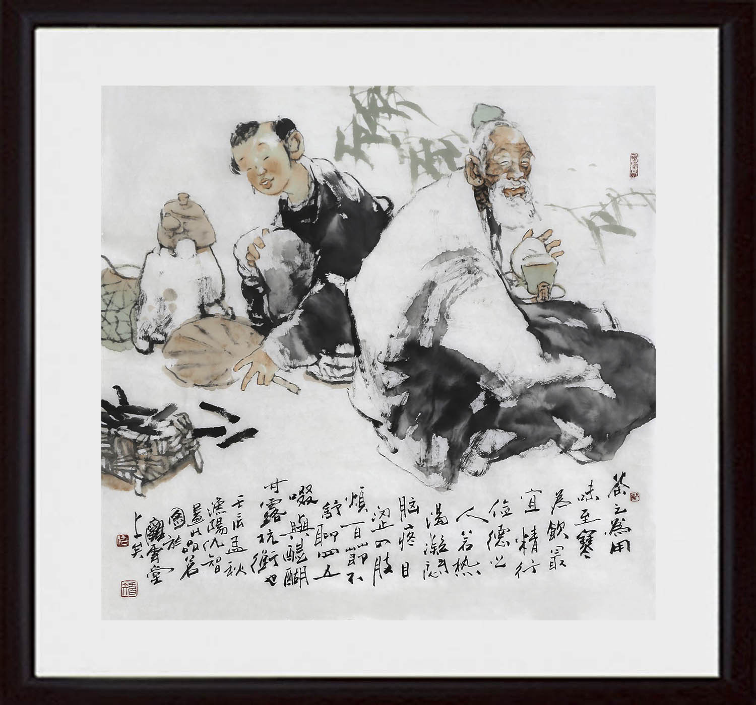 中国水墨画院画家 仇宏志《咏茶图》中美协会员 【墨华斋】