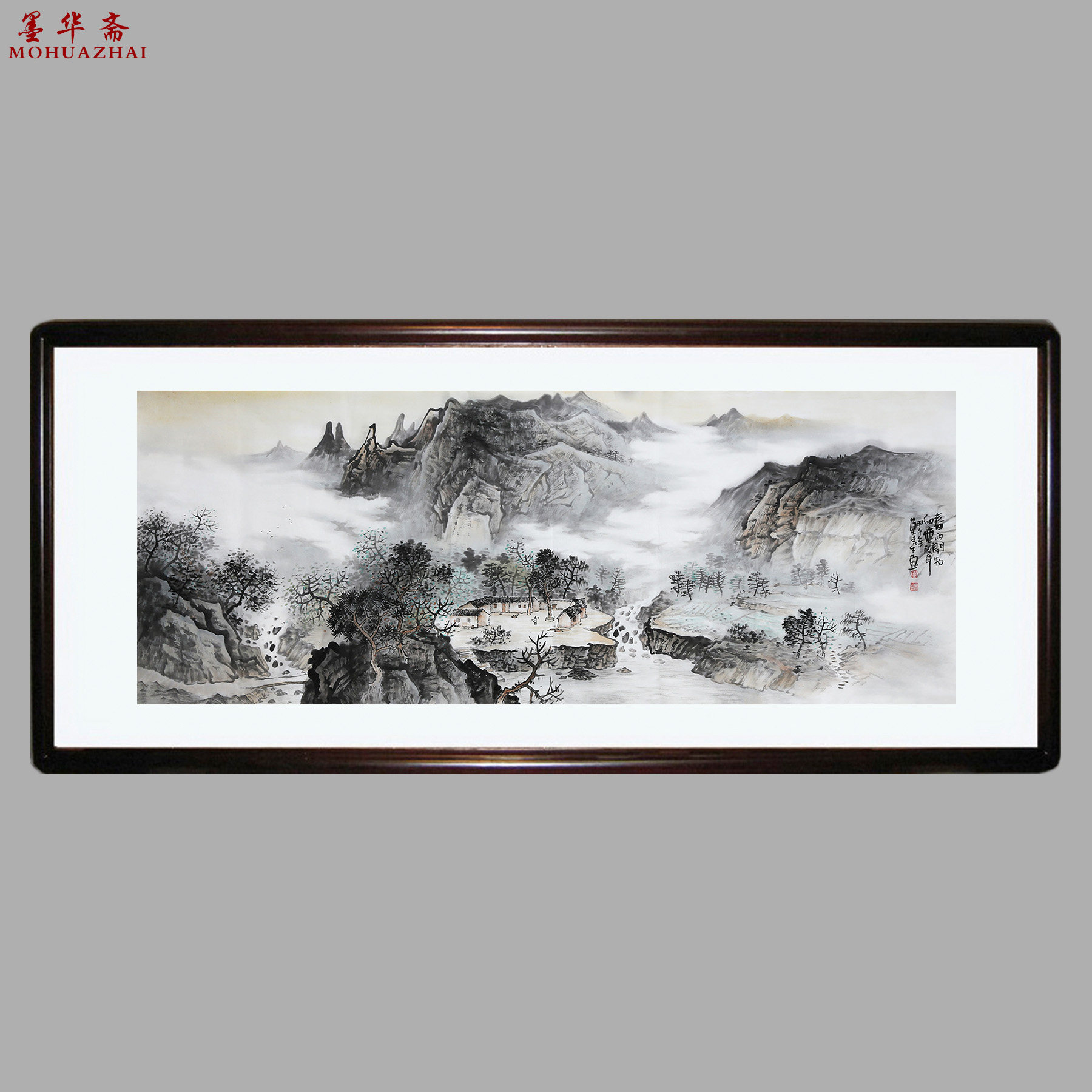 莫春生《春雨润物细无声》广西省美协会员 1.8米 墨华斋4392