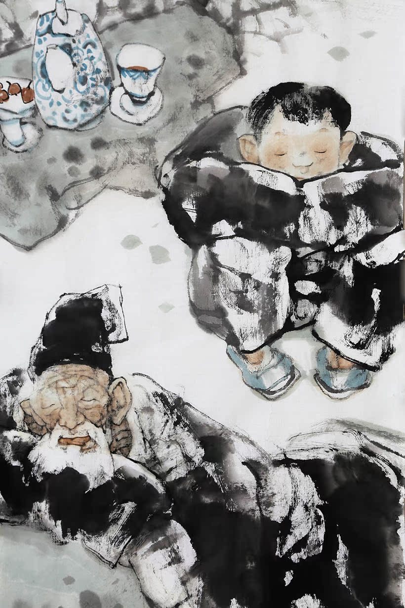 中国水墨画院画家 仇宏志《梅兰竹菊》 中美协会员