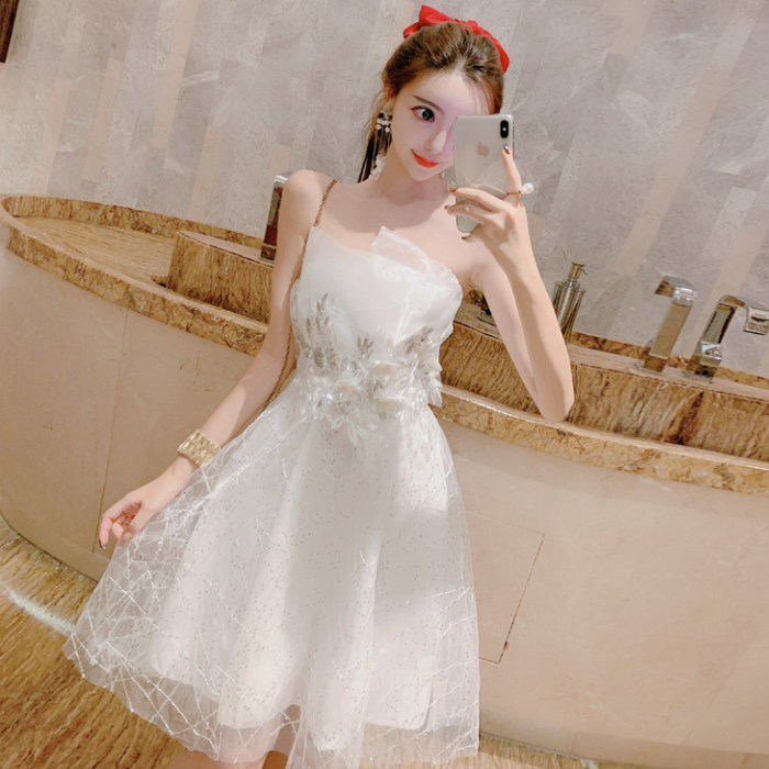 包邮 喜空家 性感宴会小晚礼服裙名媛高贵优雅抹胸伴娘服气质连衣裙女