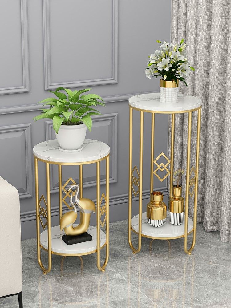 大型沙发电视柜旁边落地摆件轻奢客厅现代北欧风格简约高端大气