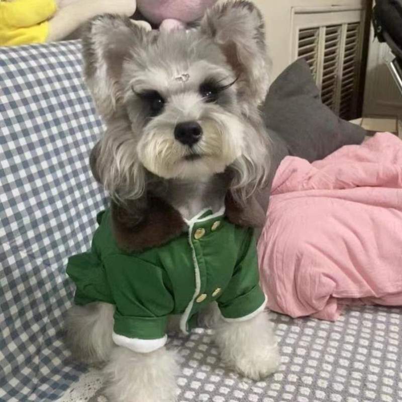 棉大型犬冬季猫咪咪衣服军绿棉小军大衣保暖狗狗加厚宠物猫新年,