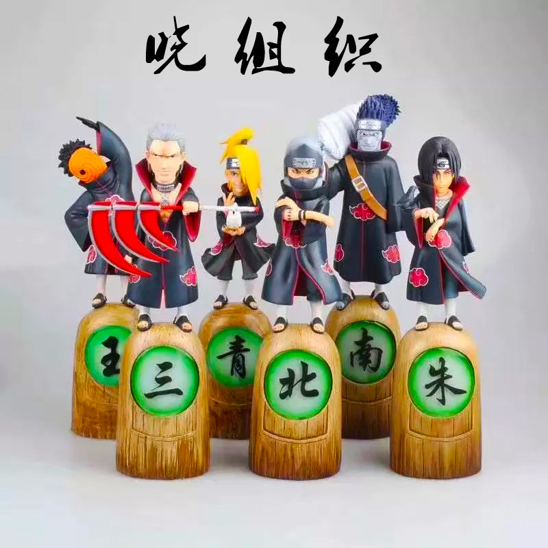火影忍者手办gk晓组织第一弹阿蛋迪达拉佩恩鼬鬼鲛全套限量版模型