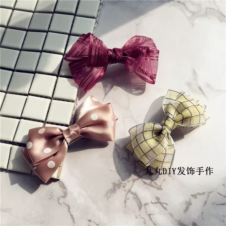 丸丸DIY发饰手作 缎带纱带中大号蝴蝶结鸭嘴夹宝宝夹侧夹边夹在类目 饰品/流行首饰/时尚饰品新, 发饰中 - 来自Buy2taobao.com提供专业的淘宝代购服务
