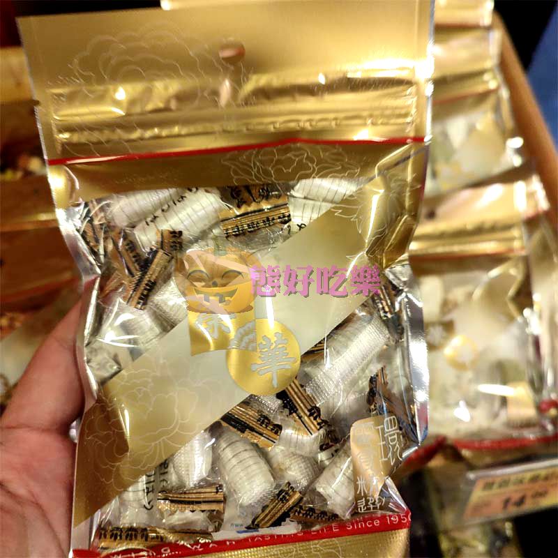 香港代购元朗荣华糖果小包装花生芝麻金酥酥糖杂锦鸟结糖休闲零食