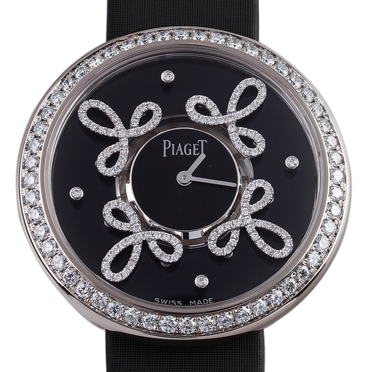 [95新]伯爵18k白金镶钻石英女表