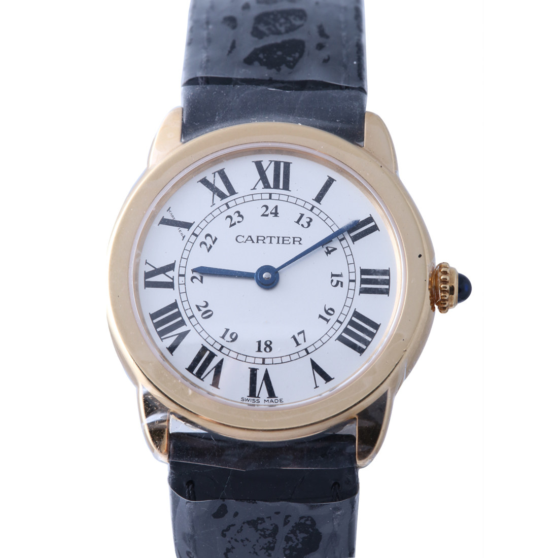 【9.9新/未使用】卡地亚 ronde solo de cartier机械女表