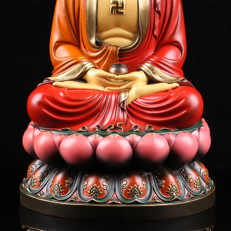 铜彩释迦佛摆件 5.5kg 驱邪庇护 佛法加持